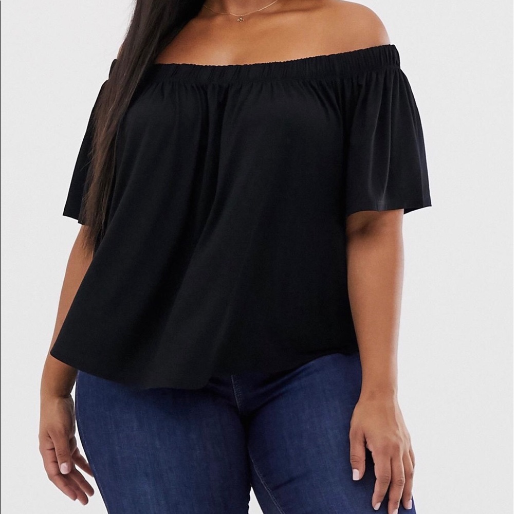Asos Plus Size Off The Shoulder Top- size 24
